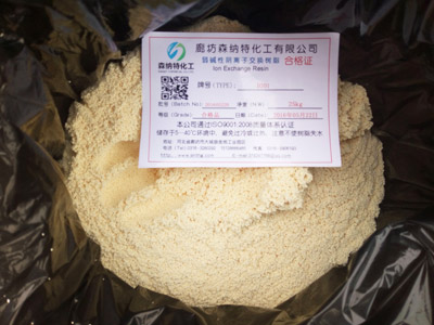 SNT-D301大孔弱碱性苯乙烯系阴离子交换树脂